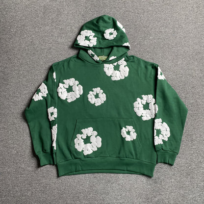 Denim tiers Hoodie - Green