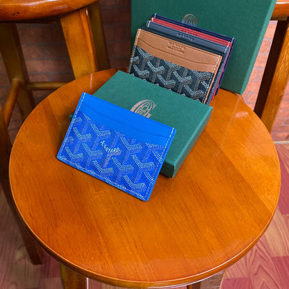 Goyard Card Holder - Blue