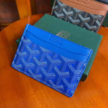 Goyard Card Holder - Blue