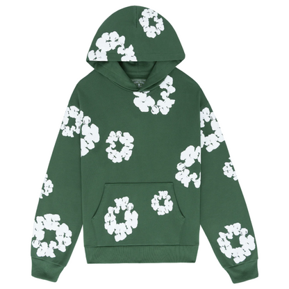 Denim tiers Hoodie - Green