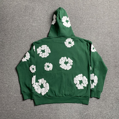 Denim tiers Hoodie - Green