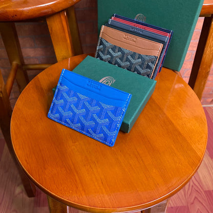 Goyard Card Holder - Blue