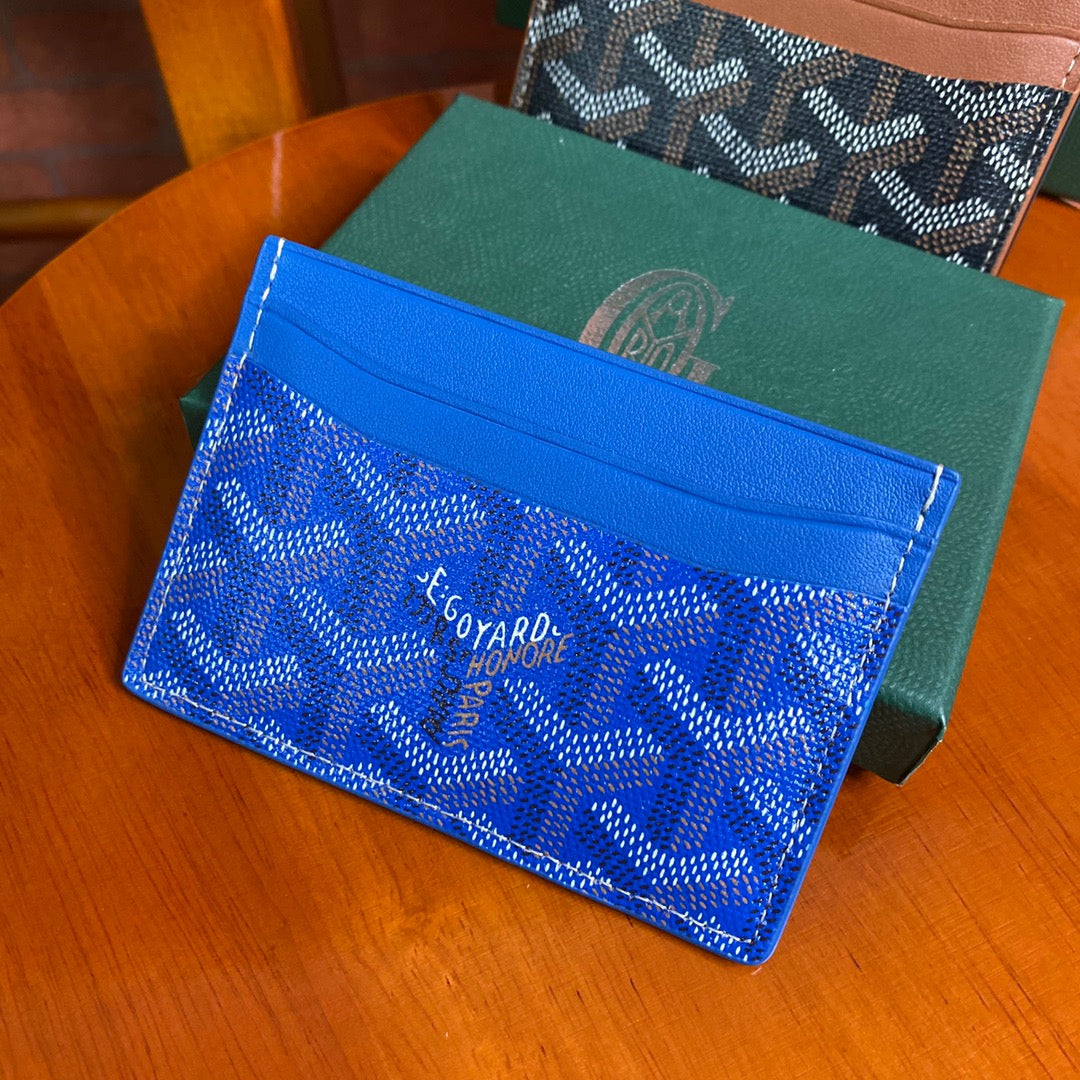 Goyard Card Holder - Blue